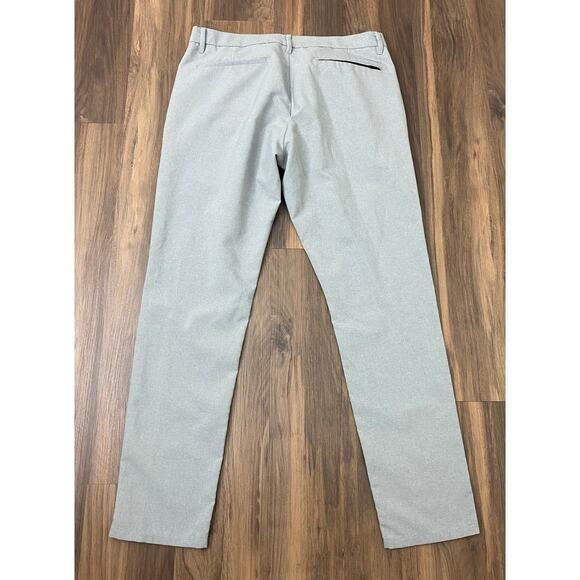 Men Bonobos Golf Slim Taper performance silver chino pants slacks, 32x30 - Picture 3 of 5